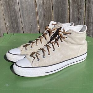Converse Cons Chuck Taylor Pro High  Suede Tan Mens Skate Shoes Sneakers Sz 12